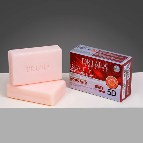 Dr. Laila Arbutin Beauty Whitening Soap with Kojic Acid & SPF25 for Radiance, Fair Skin
