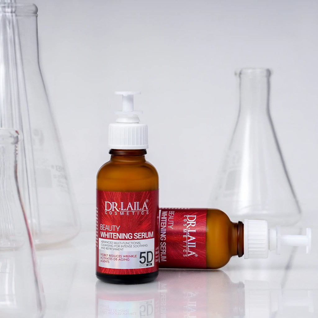 Dr. Laila Beauty Whitening Serum – Brightens Uneven Skin Tone, Reduces Wrinkles, Hydrates & Enhances Radiance with Organic Extracts & Vitamin C – 30ml