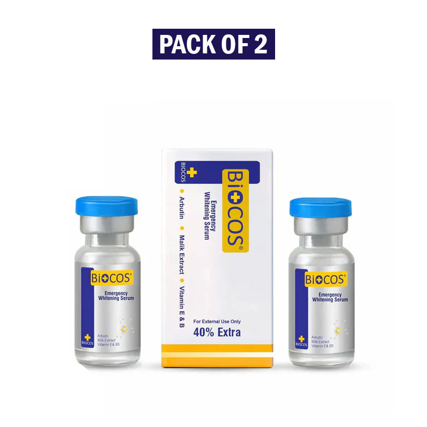 Whitening Serum – Brightens Skin & Restores Vitality ,Overnight Glow & Radiance Boost, 5ml - Pack of 2