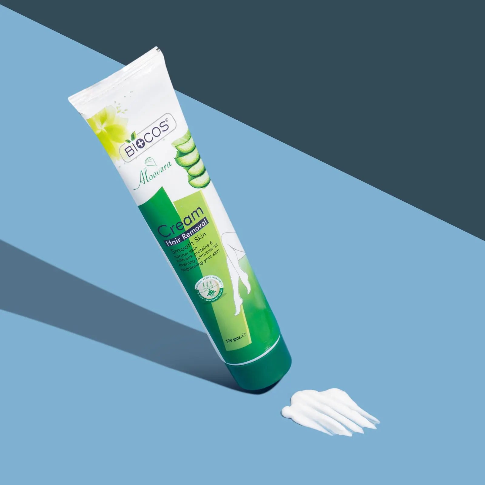 Aloe Vera Hair Removal Cream with Vitamin E - Gentle & Soothing, Quick-Acting Formula, Hydrating & Refreshing - 100ml