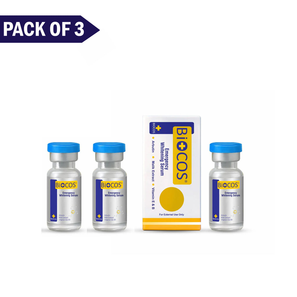 Whitening Serum | Kojic Acid & Arbutin for Skin Brightening & Vitality Pack of 3,  3ml