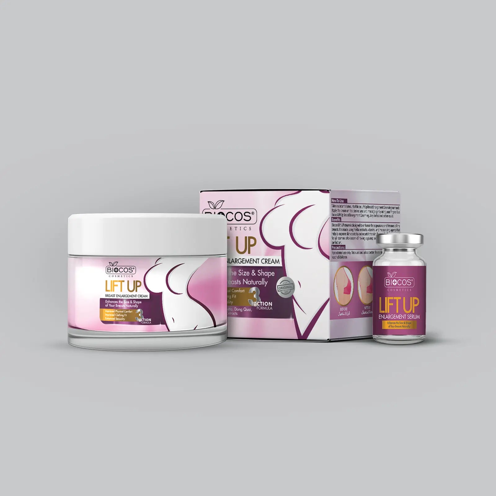 Lift Up Breast Enlargement Cream – Natural Firming & Lifting Formula with Shea Butter & Almond Oil, Enhances Volume, Moisturizes & Tightens - 44gm