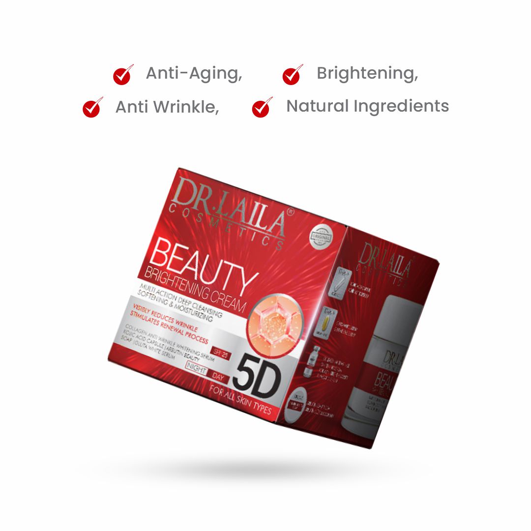 Bridal Glow Care Kit |Urgent Facial,Ubtan cream, Body Lotion, Brightening Cream for Sensitive Areas & Dr. Laila 5D Cream