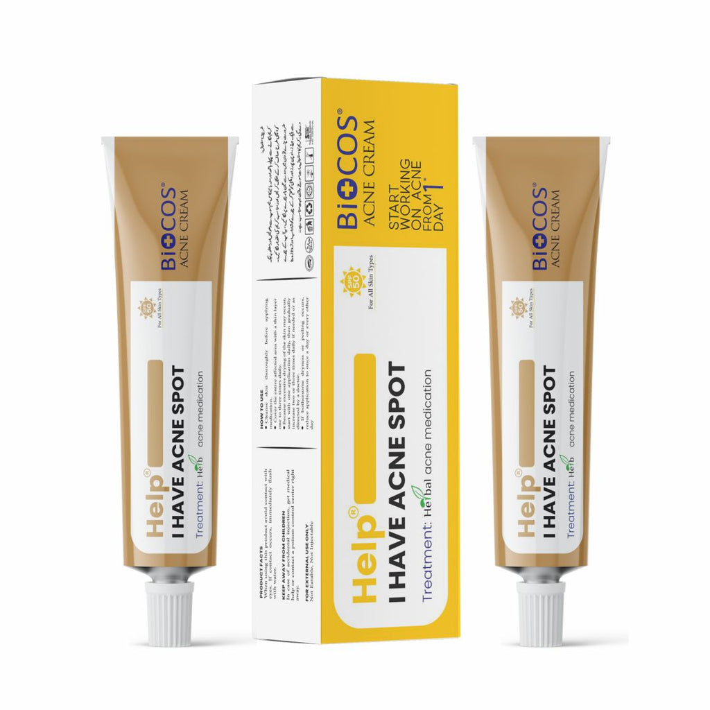 Anti Acne Spot Treatment Cream – Targets Pimples & Blemishes - Pack of 2