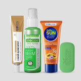 Acne care kit  | Anti Acne Cream, Neem Spray, Neem Soap, and Sun Block for Clear Skin