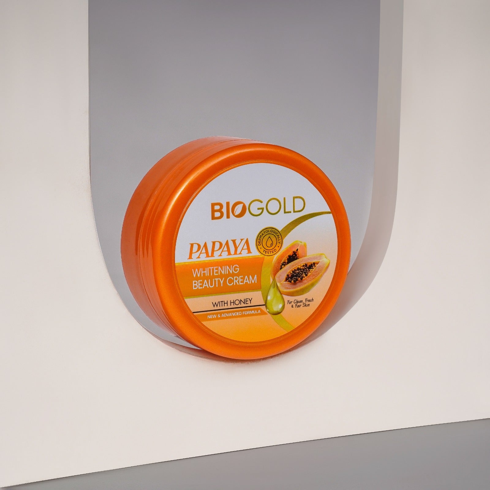 BIOGOLD Papaya Whitening Beauty Cream with Honey | Brightening & Dark Spot Reduction | Hydrates, Softens & Evens Tone | For Face & Body, All Skin Types | New Advanced Formula, 70g