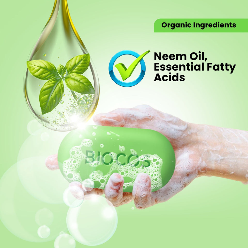 Pure Neem Soap – Fights Acne & Oil, Purifies & Hydrates Skin