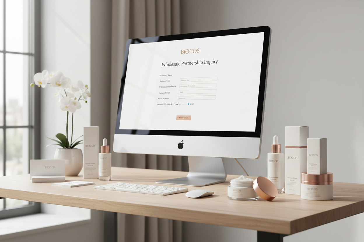 add the BIOCOS producs in the images with the a computer screen which have a query form