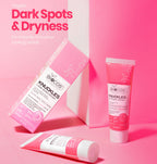 BIOCOS Cosmetics Knuckles Whitening Cream in pink packaging with Alpha Arbutin and Vitamin C for dark spot correction.