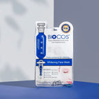 BIOCOS Cosmetics whitening face mask sheet with diamond dust, grape extract, and green tea for radiant skin