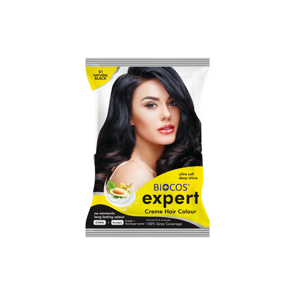 Hair Color Sachet – Long-Lasting, Vibrant Color with Olive Oil & Avocado  – Pack of 2