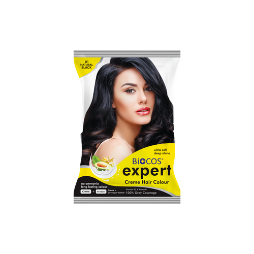 Hair Color Sachet – Long-Lasting, Vibrant Color with Olive Oil & Avocado  – Pack of 2