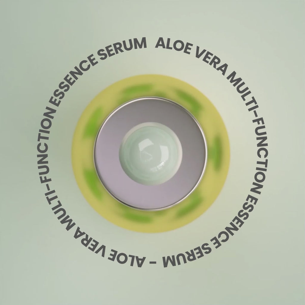 Multi Serum Aloe Vera – Hydrating & Brightening Skin Serum with Hyaluronic Acid, Vitamin C, Jojoba Oil, Green Tea – Anti-Acne, Anti-Inflammatory, Radiant Glow - 15ml