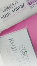 Kojic Acid Cream for Dark Spots & Hyperpigmentation | Skin Brightening & Acne Scar Removal | Enriched with Glycolic Acid, Aloe Vera & Vitamin B5 - 50gm